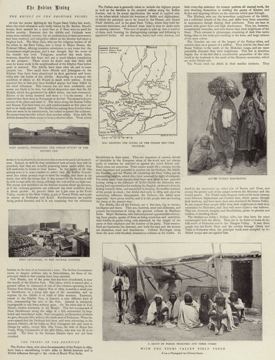 The Indian Rising, the Revolt of the Frontier Tribes av English Photographer