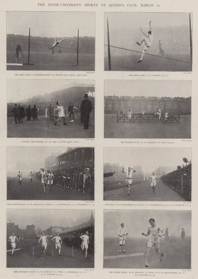 The Inter-University Sports på Queens Club, 21. mars av English Photographer
