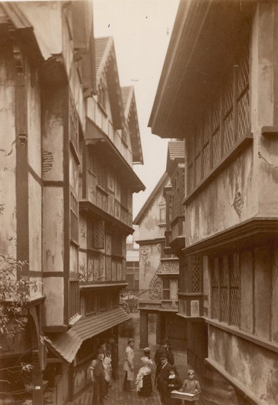 Den internasjonale helseutstillingen i South Kensington: Reproduction of London in the Olden Time av English Photographer