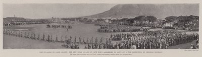 Invasjonen av Cape Colony, New Town Guard of Cape Town samlet 12. januar for inspeksjon av general Brabant av English Photographer