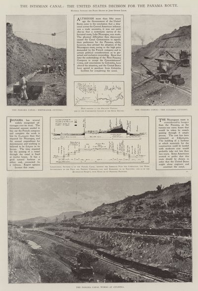 Isthmian Canal, USAs beslutning om Panama-ruten av English Photographer