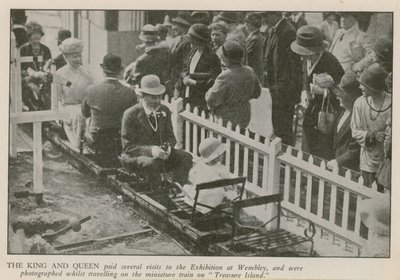 Kongen og Dronningen besøker British Empire Exhibition av English Photographer