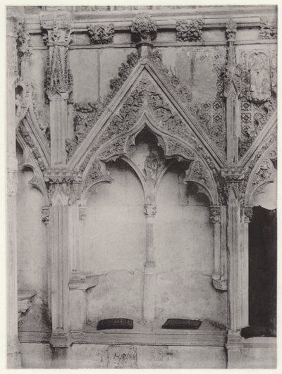 The Lady Chapel, Ely Cathedral: South Side, from East, I (s/hv-bilde) av English Photographer