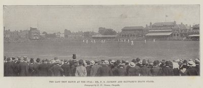The Last Test Match at the Oval, Mr F S Jackson og Haywards Brave Stand av English Photographer