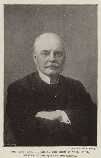 Den avdøde generalmajoren Sir John Cowell, KCB, Master of the Queens Household av English Photographer