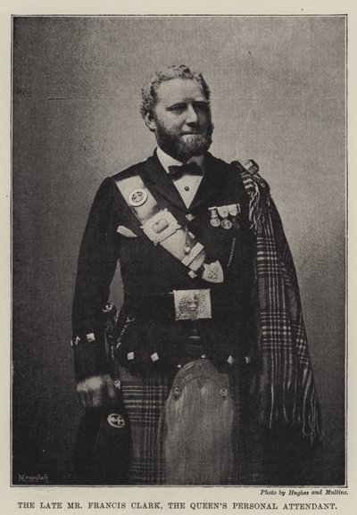 Den avdøde Mr Francis Clark, Queens Personal Attendant av English Photographer