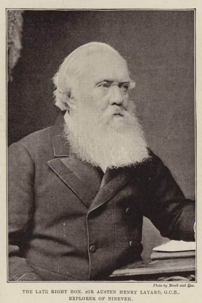 The Late Right Honorable Sir Austen Henry Layard, GCB, Explorer of Nineveh av English Photographer