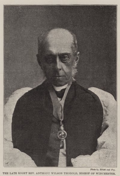 Den sene høyre pastor Anthony Wilson Thorold, biskop av Winchester av English Photographer