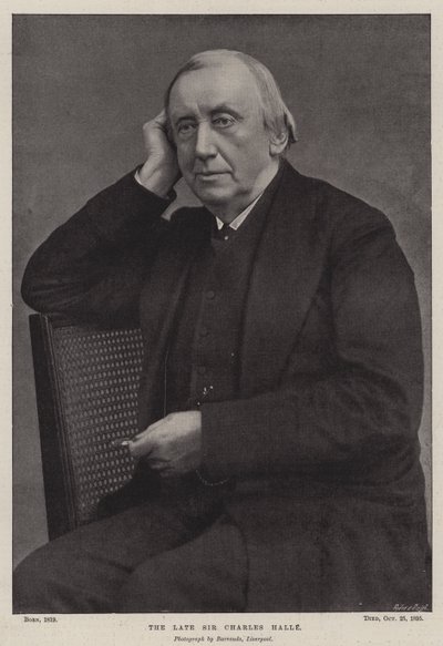 Den avdøde Sir Charles Halle av English Photographer