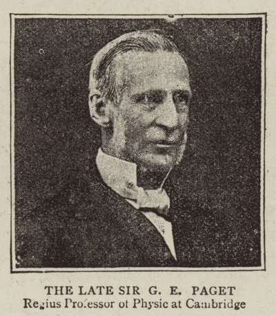 Den avdøde Sir GE Paget av English Photographer