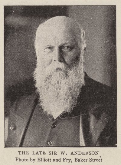 Den avdøde Sir W Anderson av English Photographer
