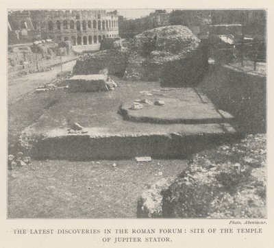 De siste oppdagelsene i Forum Romanum, stedet for tempelet til Jupiter Stator av English Photographer