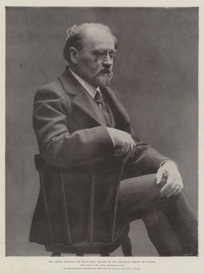 Det siste portrettet av Emile Zola, Master of the Realistic School of Fiction av English Photographer