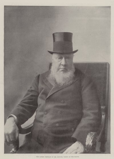 Det siste portrettet av Mr Kruger, tatt i Haag av English Photographer