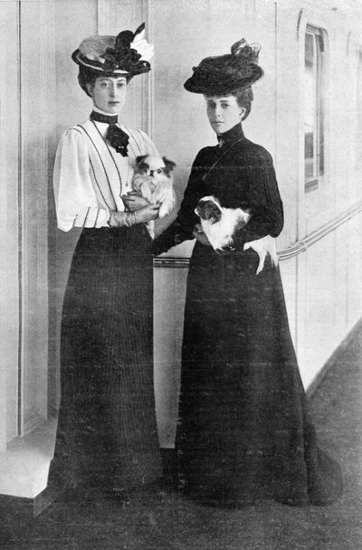 De siste portrettene av Hennes Majestet og prinsesse Victoria av Wales, forside av The Graphic, 27. oktober 1906 av English Photographer