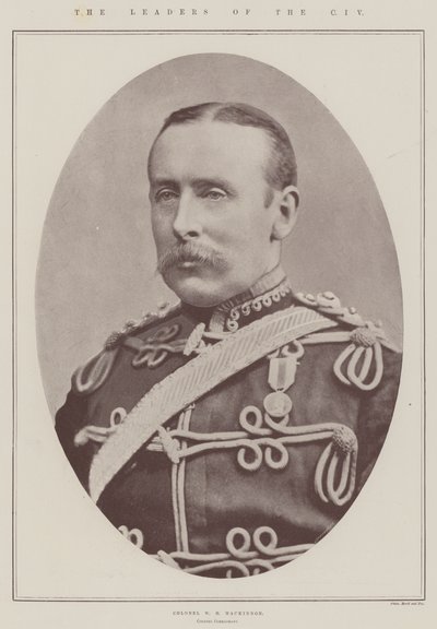 Lederne for CIV, oberst WH Mackinnon, oberstkommandant av English Photographer