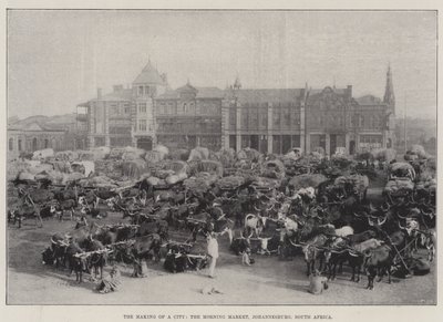 The Making of a City, Morning Market, Johannesburg, Sør-Afrika av English Photographer