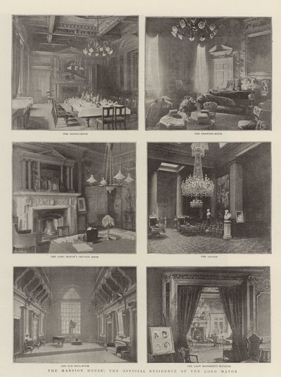 The Mansion House, den offisielle residensen til Lord Mayor av English Photographer
