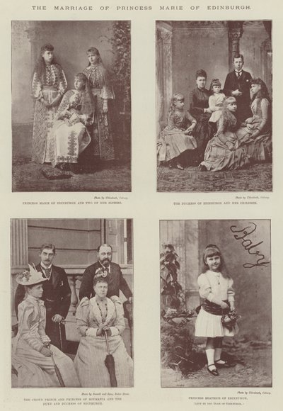 Ekteskapet til prinsesse Marie av Edinburgh av English Photographer