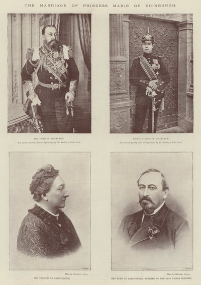 Ekteskapet til prinsesse Marie av Edinburgh av English Photographer