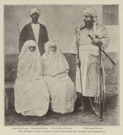 Medlemmene av den østerrikske misjonen som nettopp har rømt fra Khartoum av English Photographer