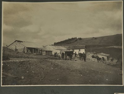 The Mess, sannsynligvis på Sound Ranging treningsstasjon satt opp i Vosges, 1915 av English Photographer