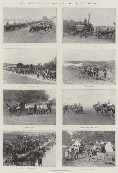 De militære manøvrene i Wilts og Dorset av English Photographer