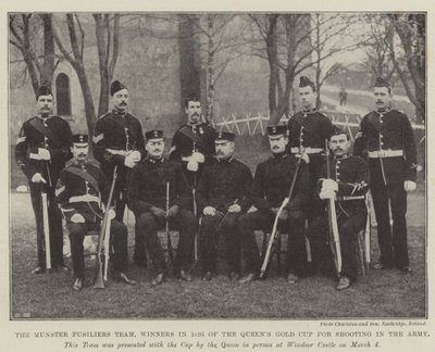 Munster Fusiliers Team, vinnere i 1895 av Queens Gold Cup for skyting i hæren av English Photographer