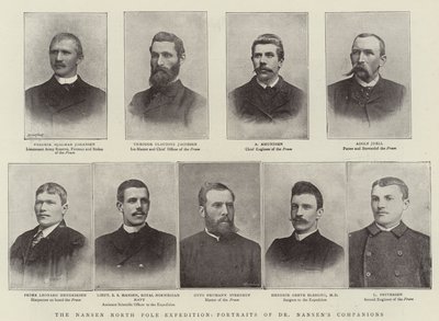 Nansen North Pole Expedition, Portretter av Dr Nansens Companions av English Photographer