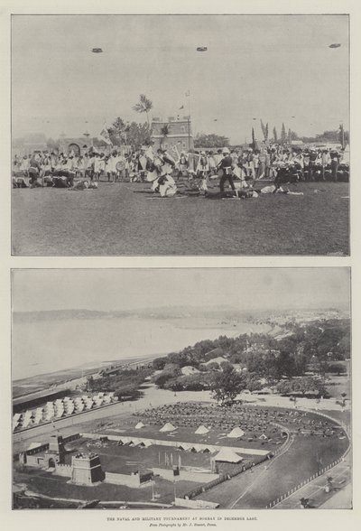 Naval and Military Tournament i Bombay i desember sist av English Photographer