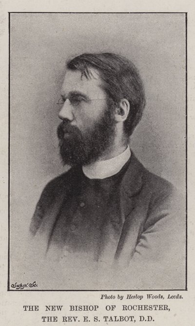Den nye biskopen av Rochester, pastor E S Talbot, DD av English Photographer