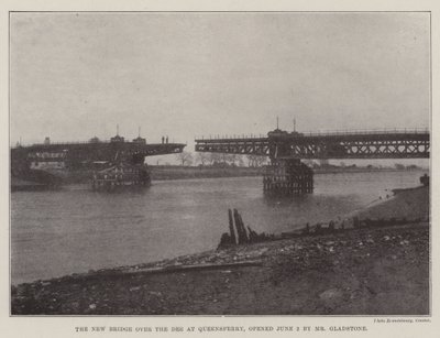 Den nye broen over Dee ved Queensferry, åpnet 2. juni av Mr Gladstone av English Photographer