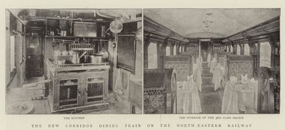 The New Corridor Dining Train på North-Eastern Railway av English Photographer