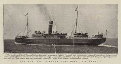 The New Irish Steamer The Duke of Cornwall av English Photographer