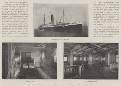 The New Orient-Pacific Twin-Screw Steam-Ship Orontes av English Photographer