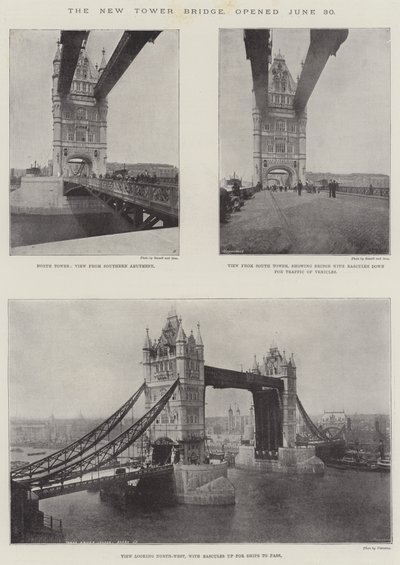 The New Tower Bridge, åpnet 30. juni av English Photographer