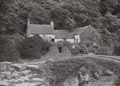 The Old Mill, Jesmond Dene (s/hvitt bilde) av English Photographer