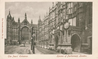 Peers-inngangen, Houses of Parliament, London av English Photographer