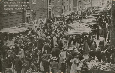 The Poultry Market, Petticoat Lane, søndag morgen av English Photographer