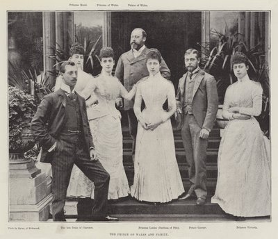 Prinsen av Wales og familie av English Photographer