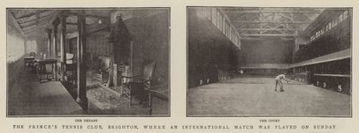 Princes Tennis Club, Brighton, hvor det ble spilt en landskamp søndag av English Photographer