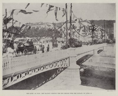 Dronningen i Nice, Hennes Majestet, åpner den nye broen over Paillon 27. april av English Photographer