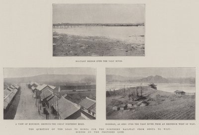 Spørsmålet om lånet til Korea for den nordlige jernbanen fra Seoul til Wiju, scener på den foreslåtte linjen av English Photographer