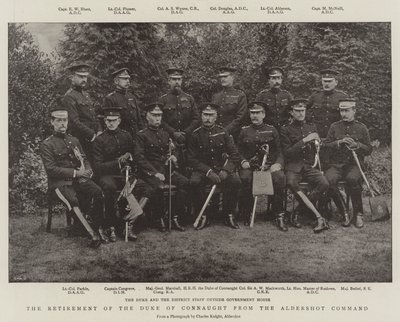 Pensjonen til hertugen av Connaught fra Aldershot-kommandoen av English Photographer