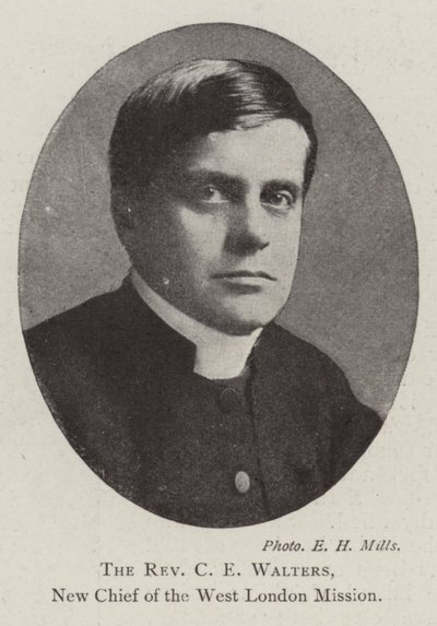 Pastor C E Walters, ny sjef for West London Mission av English Photographer