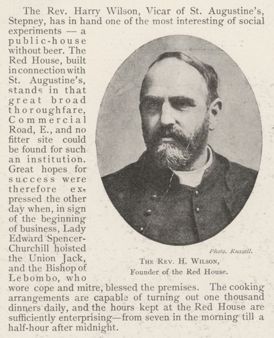 Pastor H Wilson, grunnlegger av det røde hus av English Photographer