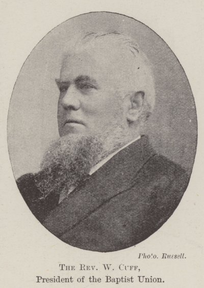 Pastor W Cuff, president for baptistunionen av English Photographer