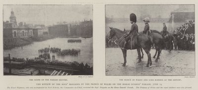 The Review of the Boys Brigades av Prince of Wales på Horse Guards Parade, 14. juni av English Photographer
