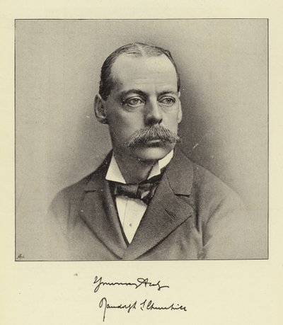 The Right Hon Lord Randolph Churchill, avdøde finansminister og tidligere leder av Underhuset av English Photographer