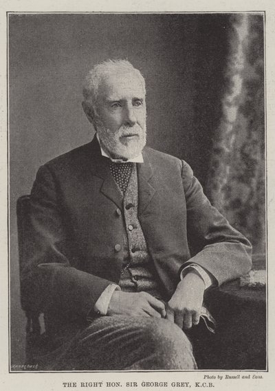 Høyre ærede Sir George Grey, KCB av English Photographer